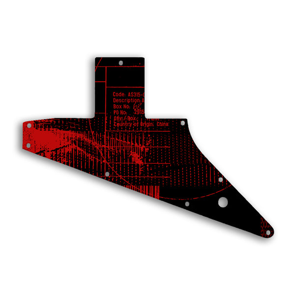 Gibson Explorer Custom Pickguard Scratchplate ABSTRACT Design