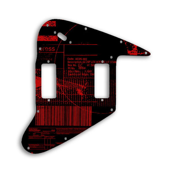 Gibson FIREBIRD Custom Pickguard Scratchplate ABSTRACT Design