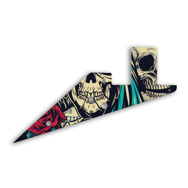 Gibson Flying V 58 Custom Pickguard Scratchplate Skull Design