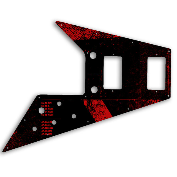 Gibson Flying V 67 Custom Pickguard Scratchplate ABSTRACT Design