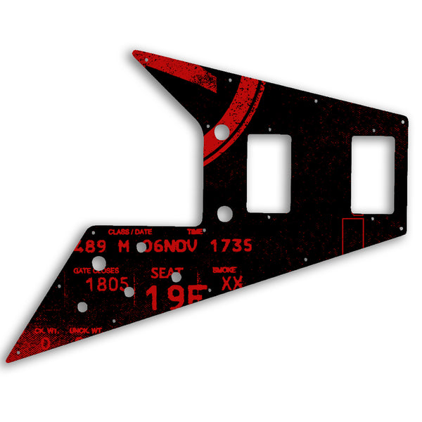 Gibson Flying V 67 Custom Pickguard Scratchplate ABSTRACT Design