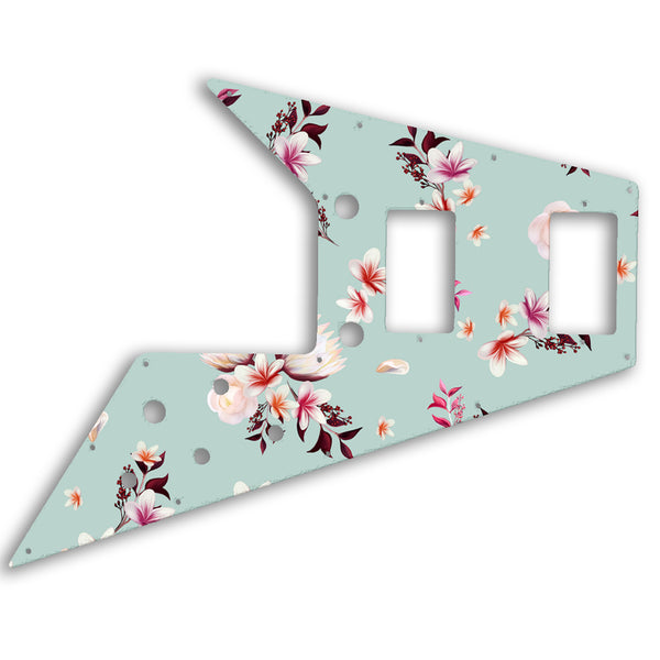 Gibson Flying V 67 Custom Pickguard Scratchplate FLOWERS Design