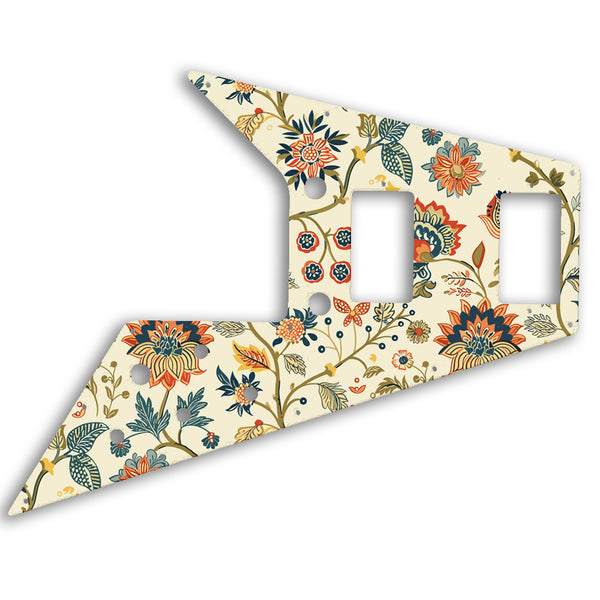 Gibson Flying V 67 Custom Pickguard Scratchplate INDIAN_FLORAL Design