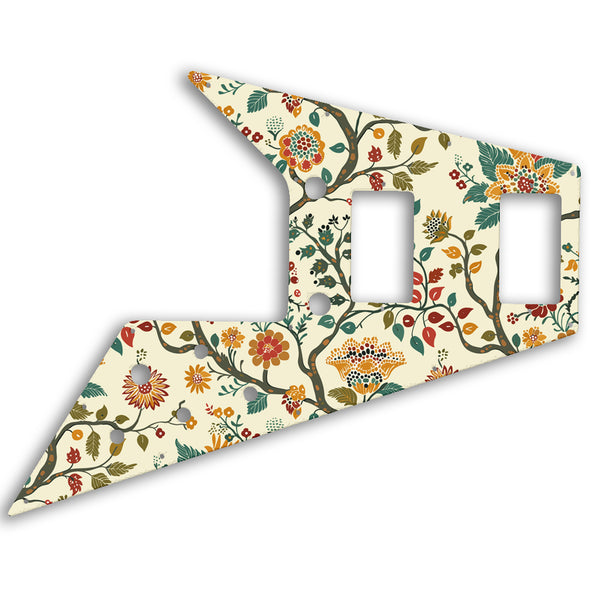 Gibson Flying V 67 Custom Pickguard Scratchplate INDIAN_FLORAL Design