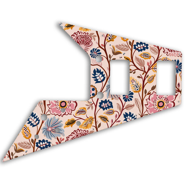 Gibson Flying V 67 Custom Pickguard Scratchplate INDIAN_FLORAL Design