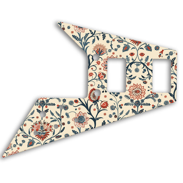 Gibson Flying V 67 Custom Pickguard Scratchplate INDIAN_FLORAL Design