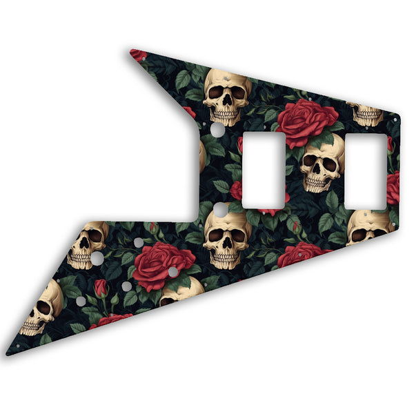 Gibson Flying V 67 Custom Pickguard Scratchplate SKULL Design