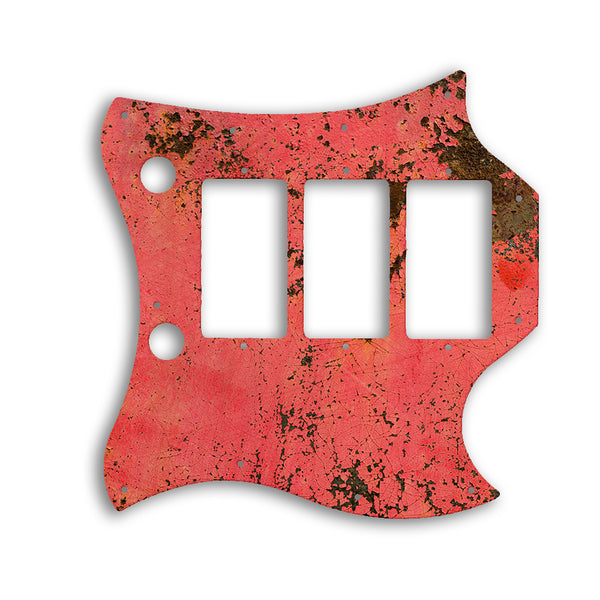 Gibson Kirk Douglas Signature SG Custom Pickguard Scratchplate Rust Design