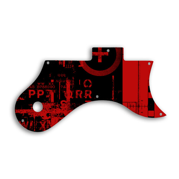 Gibson L6S Custom Pickguard Scratchplate ABSTRACT Design