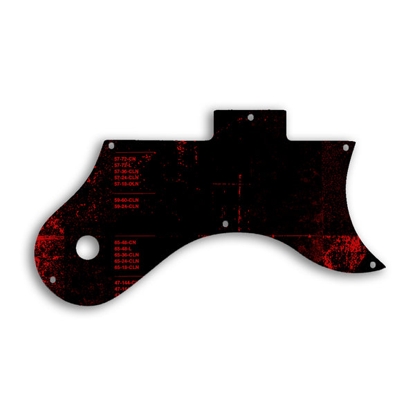 Gibson L6S Custom Pickguard Scratchplate ABSTRACT Design