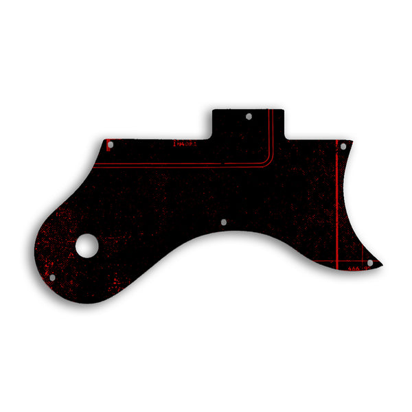 Gibson L6S Custom Pickguard Scratchplate ABSTRACT Design