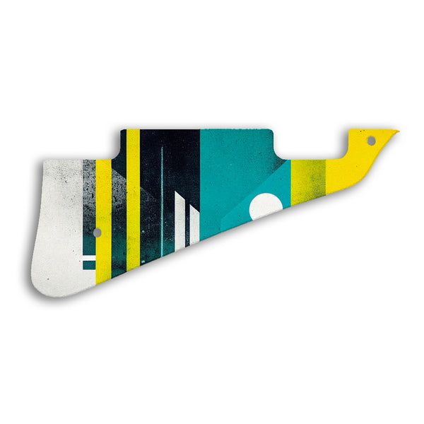 Gibson Les Paul Deluxe Custom Pickguard Scratchplate ABSTRACT Design