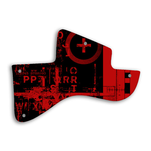 Gibson Les Paul Special Custom Pickguard Scratchplate ABSTRACT Design