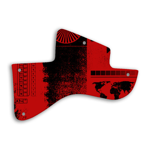 Gibson Les Paul Special Custom Pickguard Scratchplate ABSTRACT Design