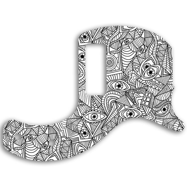 Gibson Les Paul Junior Tribute DC Custom Pickguard Scratchplate Abstract Design