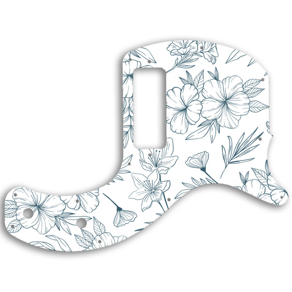 Gibson Les Paul Junior Tribute DC Custom Pickguard Scratchplate Floral Design