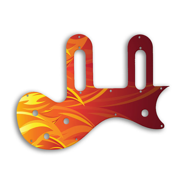 Gibson Pickups - Melody Maker Dual Pickup Custom Pickguard Scratchplate Fire Design