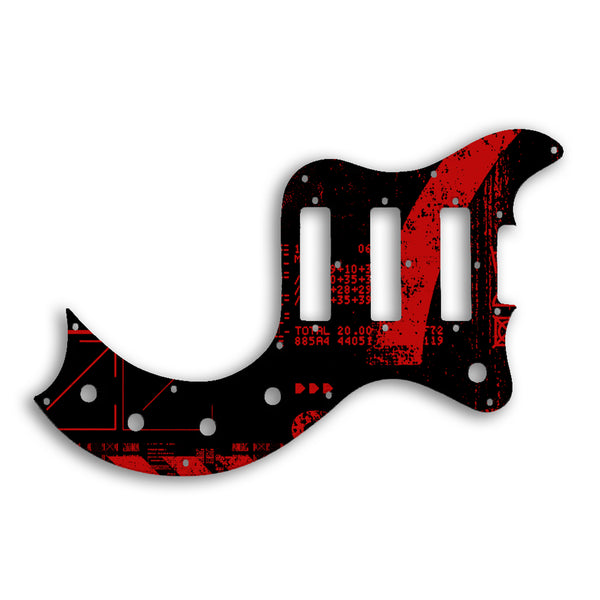 Gibson S1 Custom Pickguard Scratchplate ABSTRACT Design