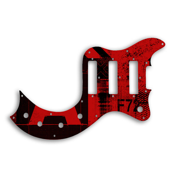 Gibson S1 Custom Pickguard Scratchplate ABSTRACT Design