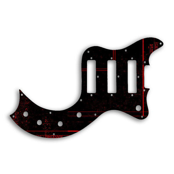 Gibson S1 Custom Pickguard Scratchplate ABSTRACT Design