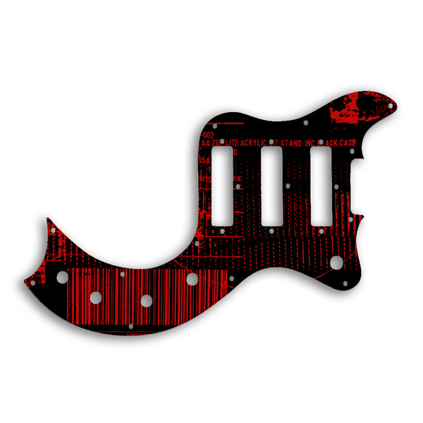 Gibson S1 Custom Pickguard Scratchplate ABSTRACT Design