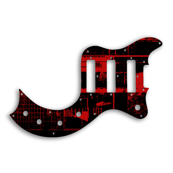 Gibson S1 Custom Pickguard Scratchplate ABSTRACT Design