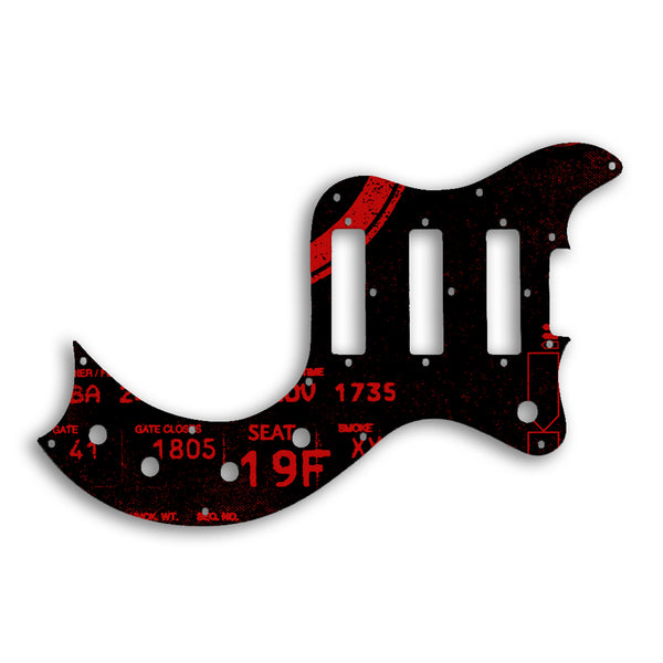 Gibson S1 Custom Pickguard Scratchplate ABSTRACT Design