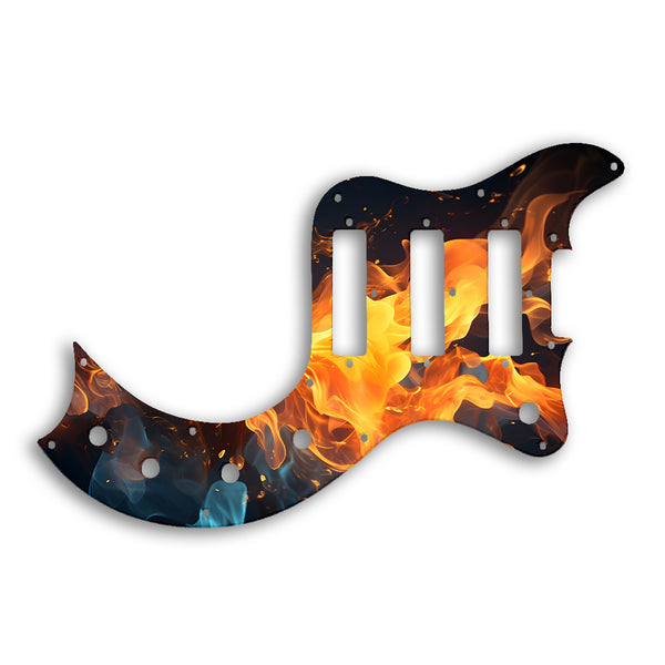 Gibson S1 Custom Pickguard Scratchplate Fire Design