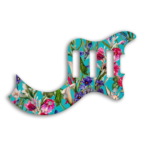 Gibson S1 Custom Pickguard Scratchplate FLOWERS Design