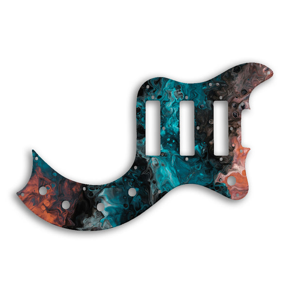 Gibson S1 Custom Pickguard Scratchplate SWIRL Design