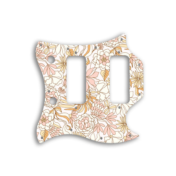 Gibson SG Classic Custom Pickguard Scratchplate FLOWERS Design