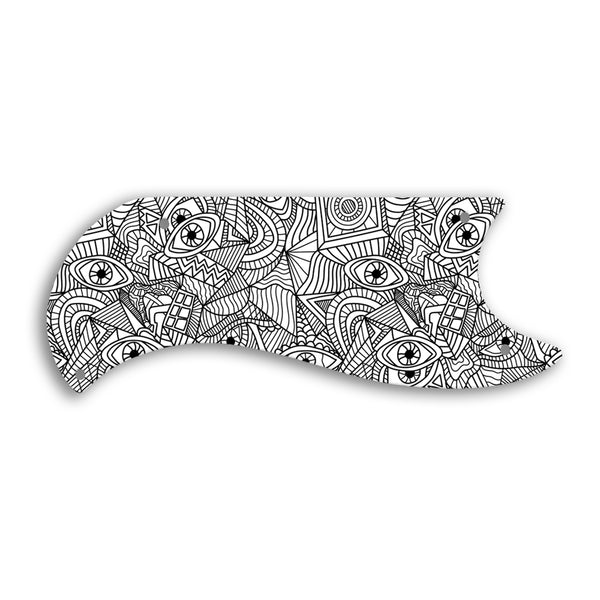 Gibson SG Custom Custom Pickguard Scratchplate Abstract Design