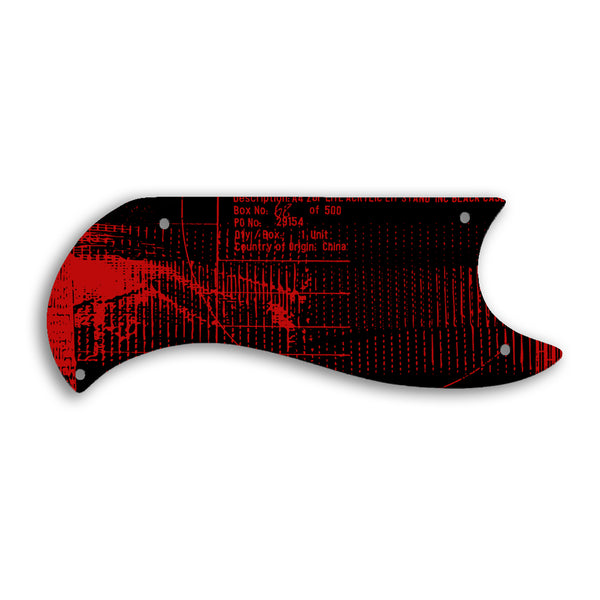 Gibson SG Custom Custom Pickguard Scratchplate ABSTRACT Design