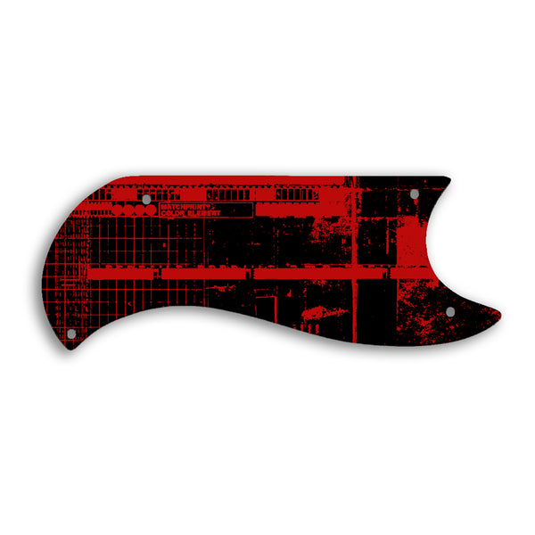 Gibson SG Custom Custom Pickguard Scratchplate ABSTRACT Design