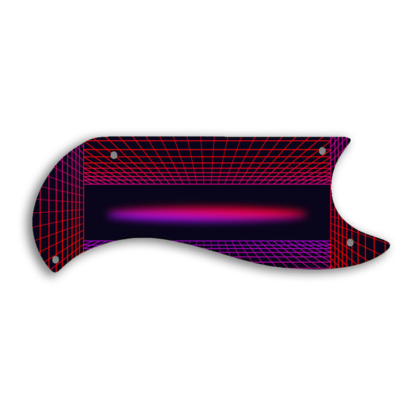 Gibson SG Custom Custom Pickguard Scratchplate TRON Design