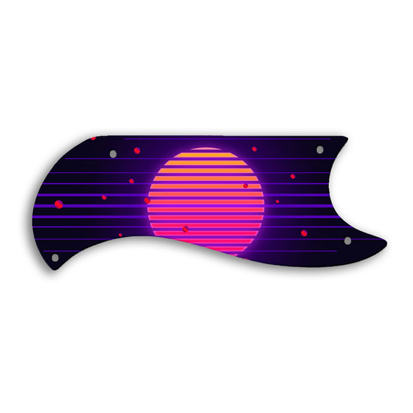 Gibson SG Custom Custom Pickguard Scratchplate TRON Design