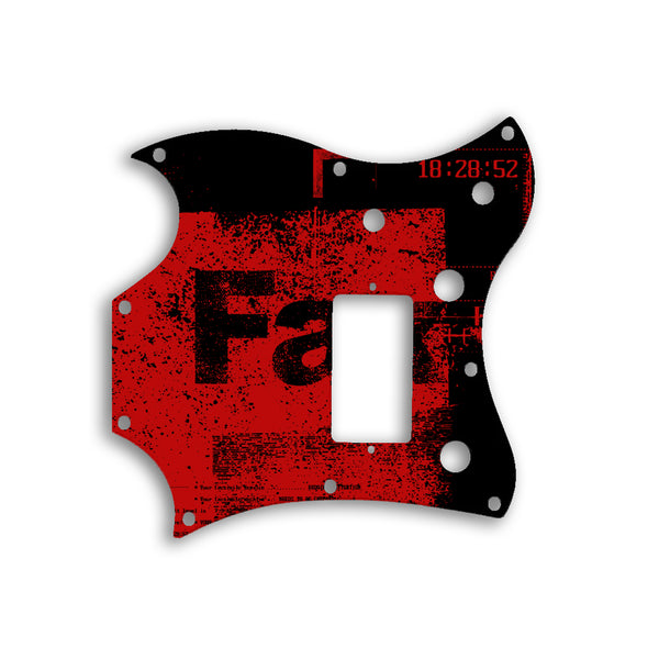 Gibson SG Melody Maker Custom Pickguard Scratchplate ABSTRACT Design