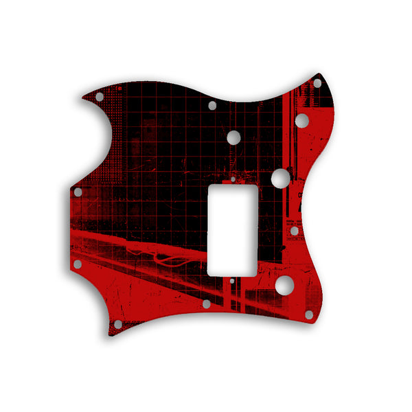 Gibson SG Melody Maker Custom Pickguard Scratchplate ABSTRACT Design