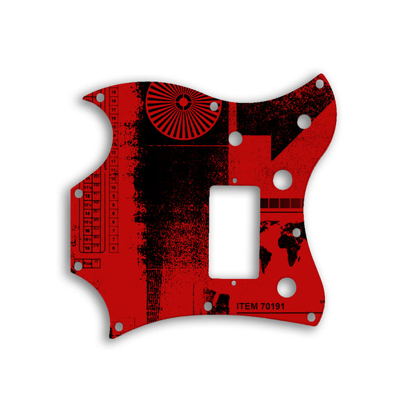 Gibson SG Melody Maker Custom Pickguard Scratchplate ABSTRACT Design