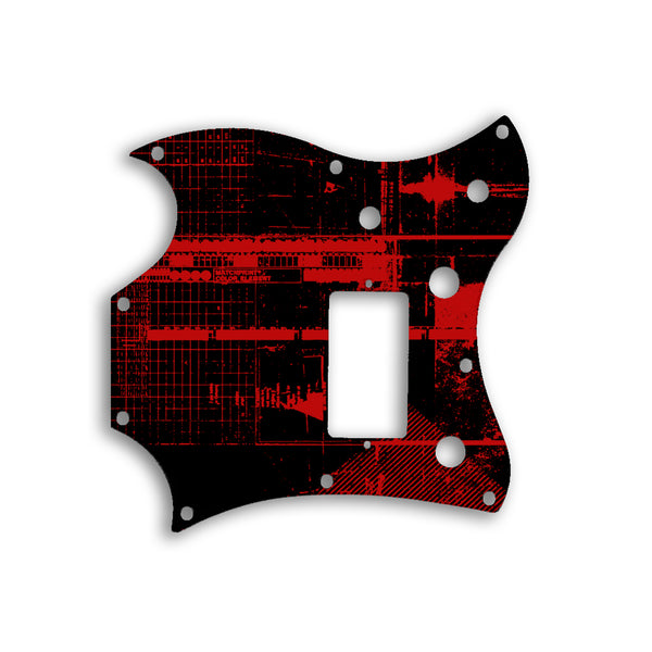 Gibson SG Melody Maker Custom Pickguard Scratchplate ABSTRACT Design