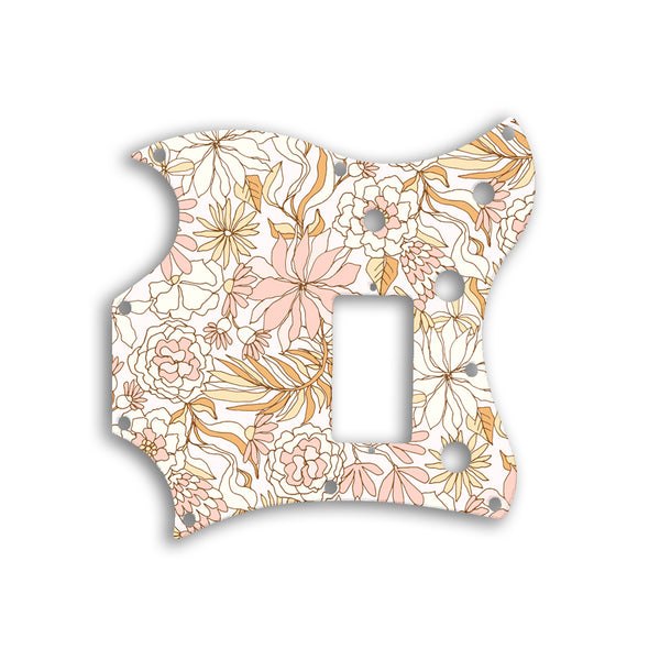 Gibson SG Melody Maker Custom Pickguard Scratchplate FLOWERS Design