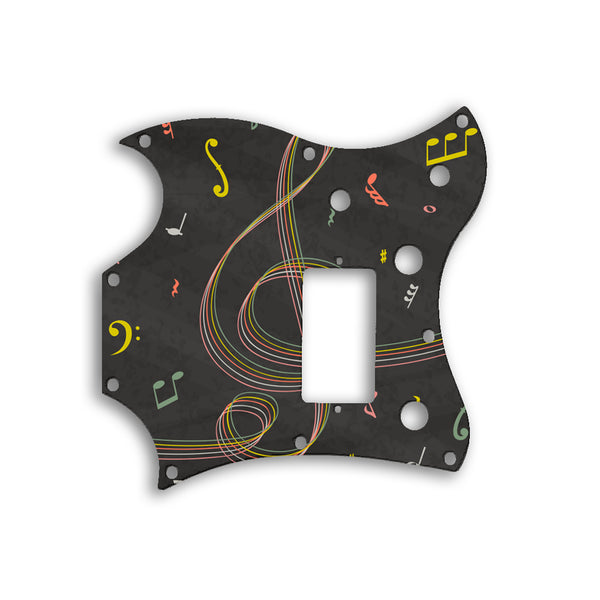 Gibson SG Melody Maker Custom Pickguard Scratchplate Music Design