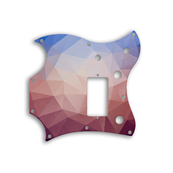 Gibson SG Melody Maker Custom Pickguard Scratchplate POLYGON Design