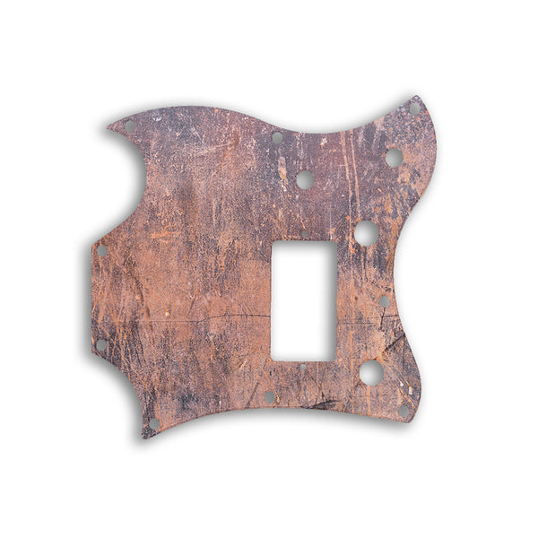 Gibson SG Melody Maker Custom Pickguard Scratchplate Rust Design