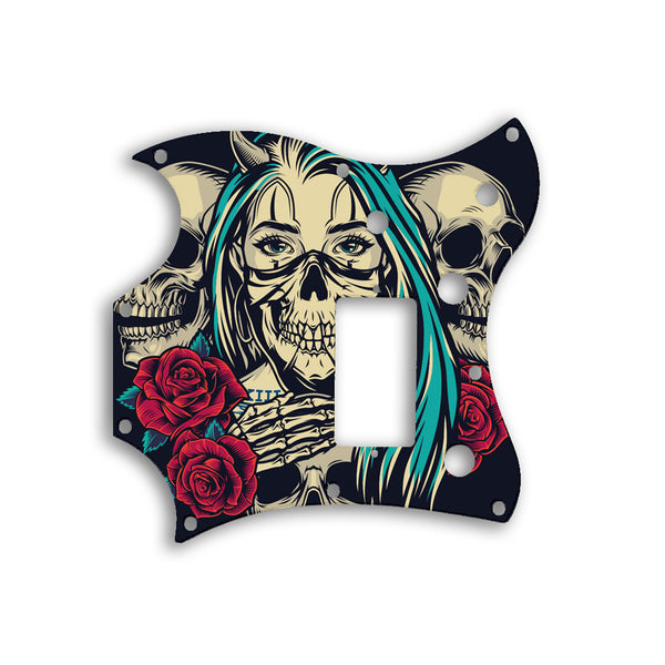 Gibson SG Melody Maker Custom Pickguard Scratchplate Skull Design