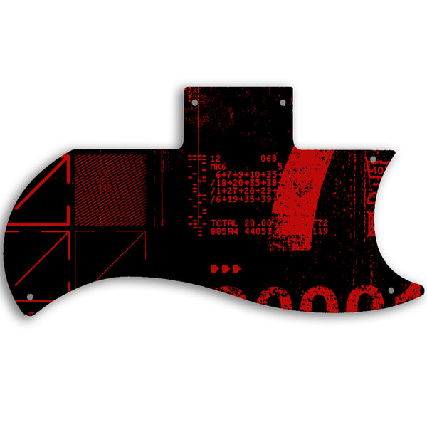 Gibson SG Reissue Half Face Custom Pickguard Scratchplate ABSTRACT Design