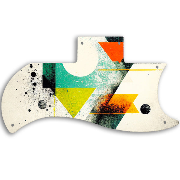 Gibson SG Reissue Half Face Custom Pickguard Scratchplate ABSTRACT Design