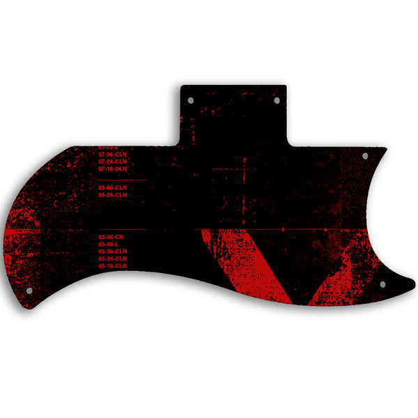 Gibson SG Reissue Half Face Custom Pickguard Scratchplate ABSTRACT Design