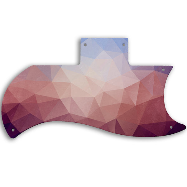 Gibson SG Reissue Half Face Custom Pickguard Scratchplate POLYGON Design