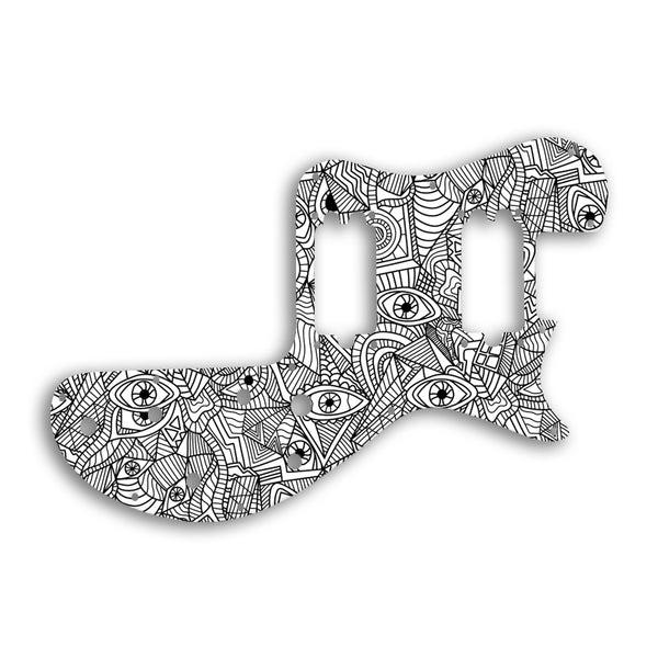 Gibson Sonex Custom Pickguard Scratchplate Abstract Design